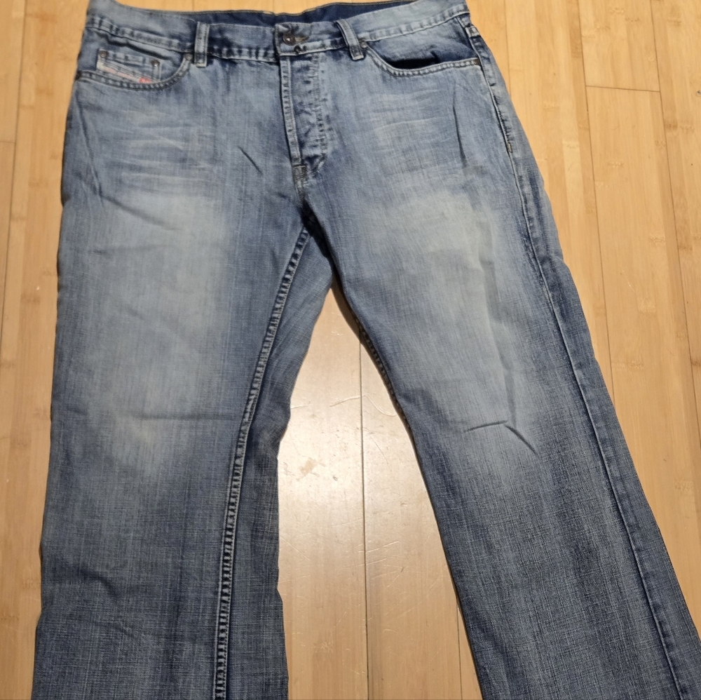 Diesel Light Blue Mens Relaxed Jeans Size 38